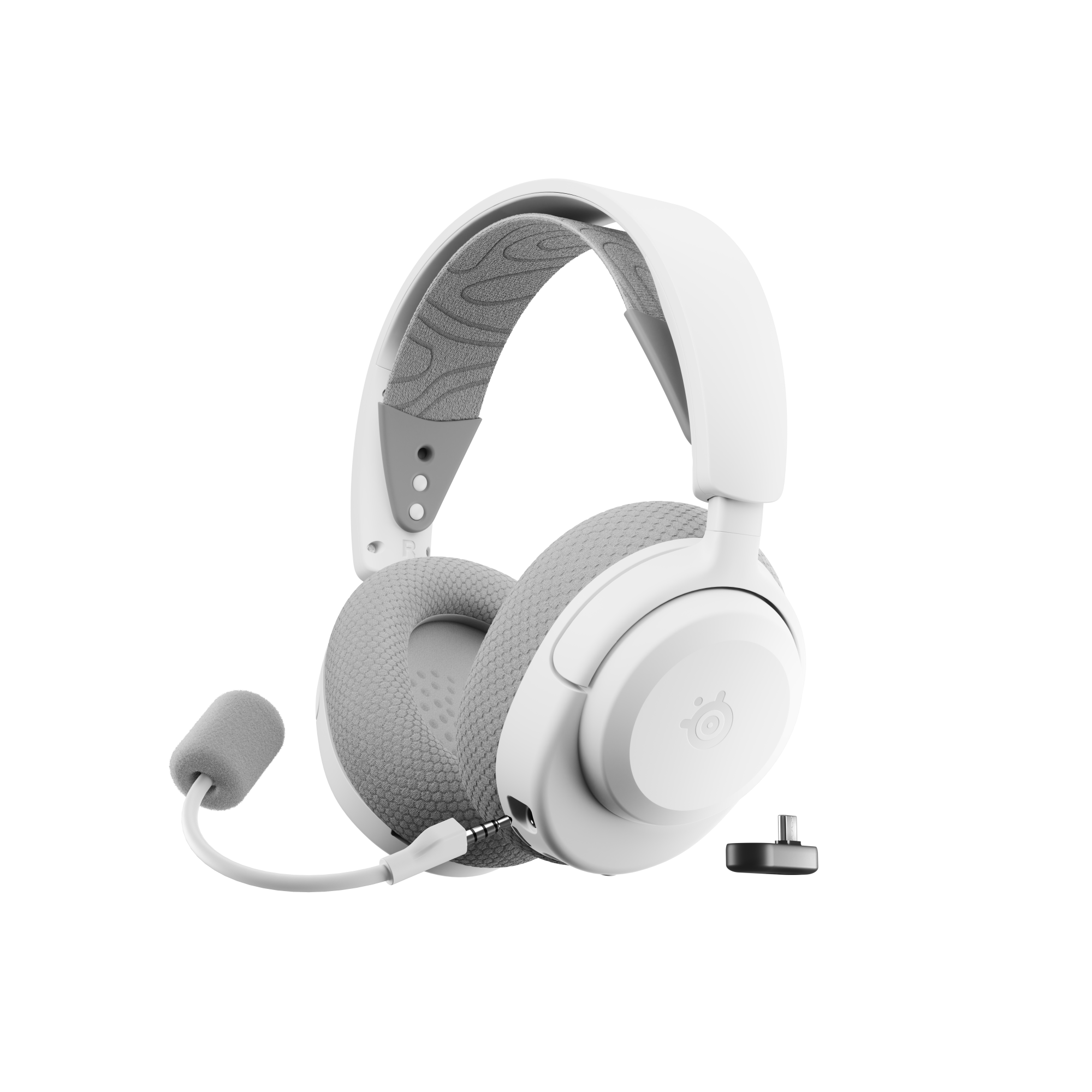SteelSeries賽睿Arctis Nova 3X無線電競耳機麥克風-霧澈白